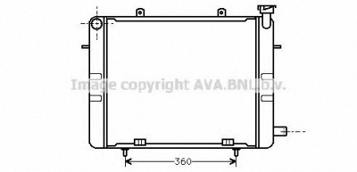 AVA QUALITY COOLING ol2041 -  Радиатор, охлаждение двигателя